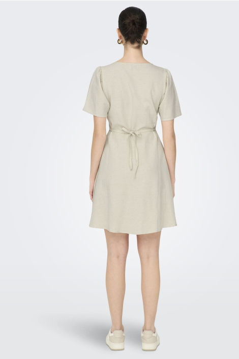Only onlvita life linen s/s short dress
